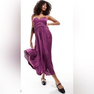 NWT Brand: Scalpers - Purple Maxi Slip Dress in Small